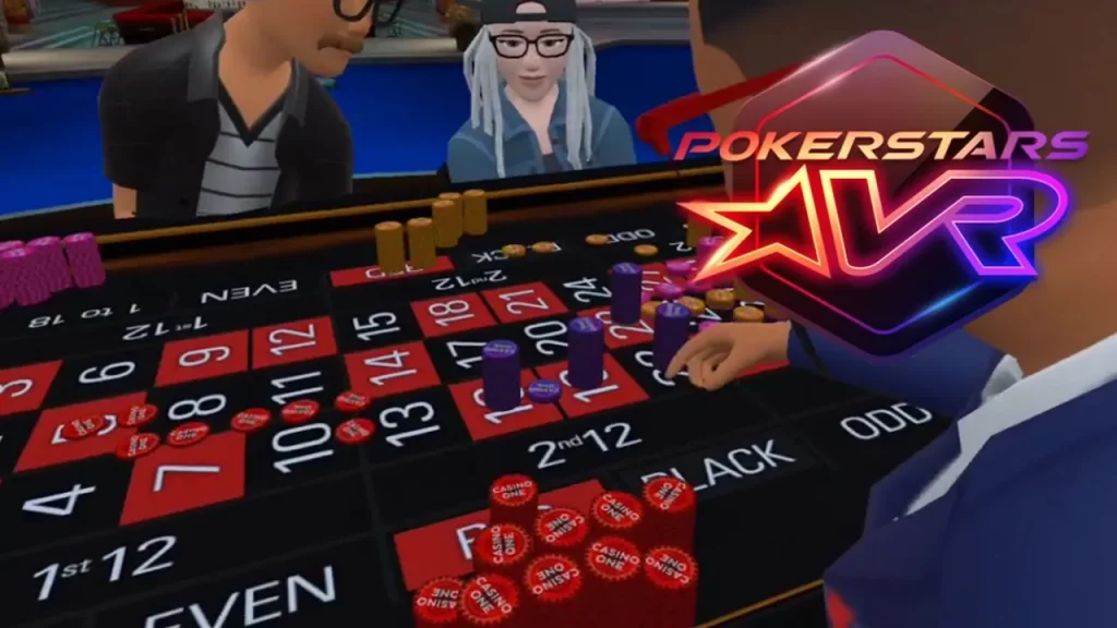 PokerStars VR virtual roulette gameplay.